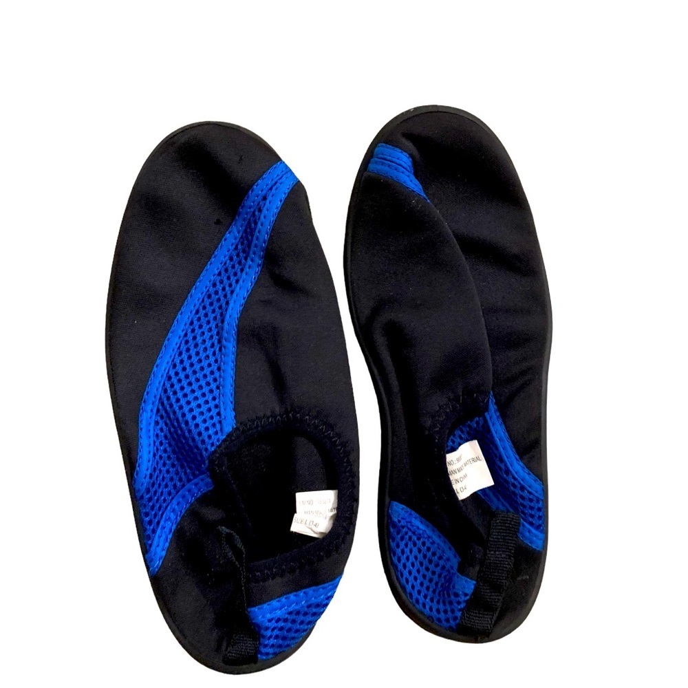 Boys Blue Black Water Shoes Size 3-4 L Swim Shoes